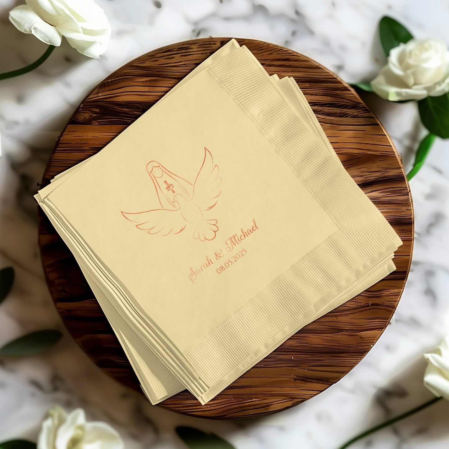 Personalized Elegant Wedding Napkins product