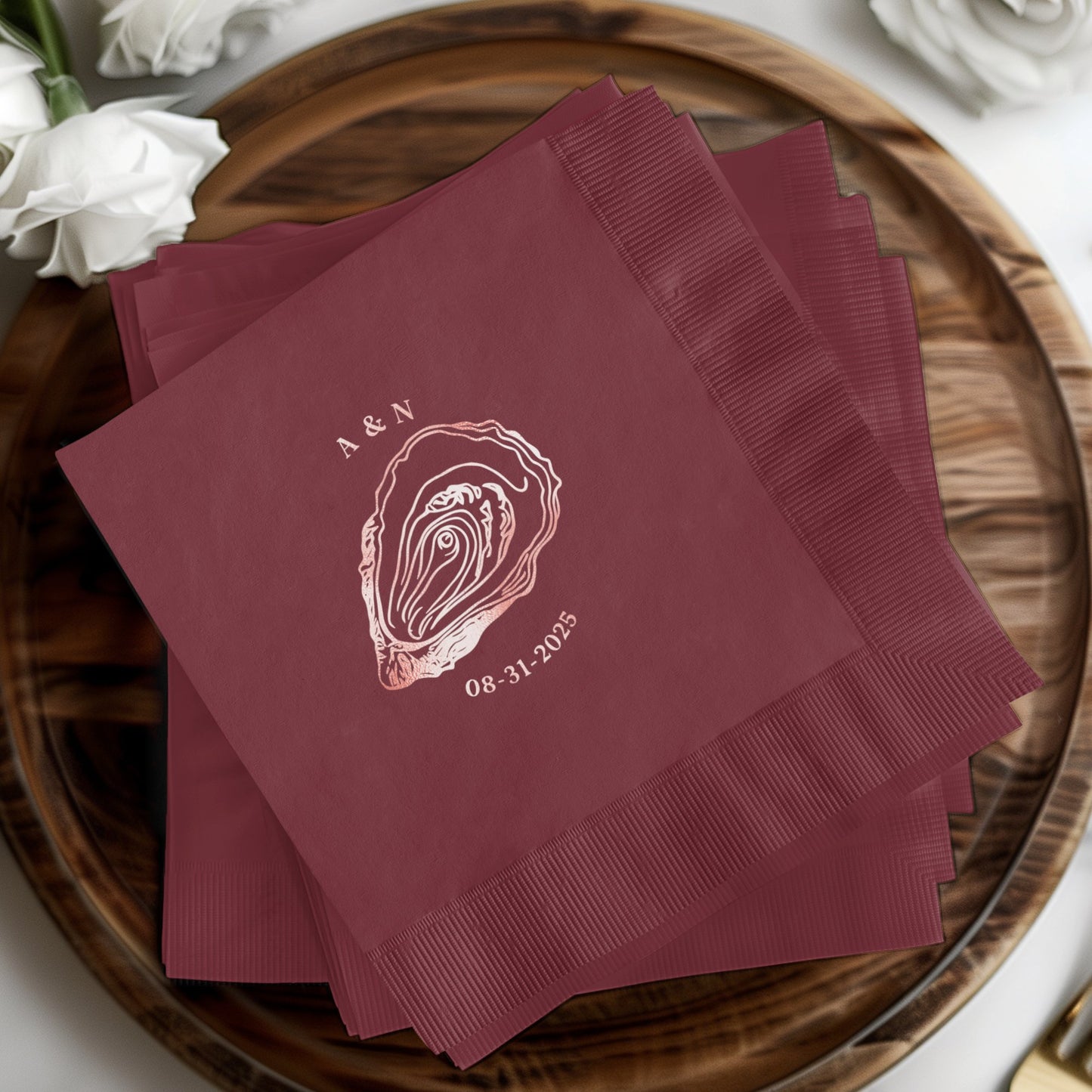 Personalized Red Decorative Napkins product type