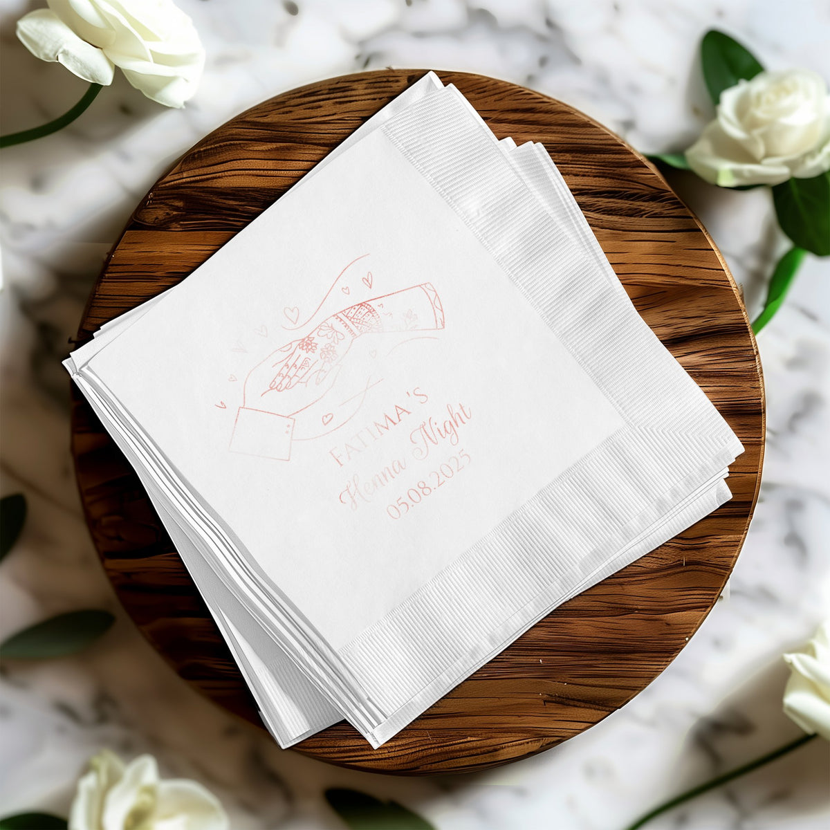 Custom Printed Wedding Napkin product