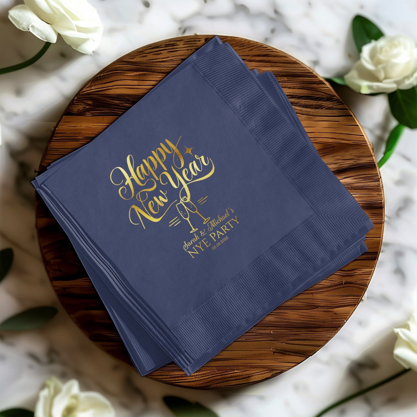 Happy New Year NYE Party Custom Napkins product type