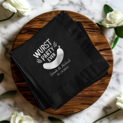 Wurst Party Ever Personalized Event Napkin product