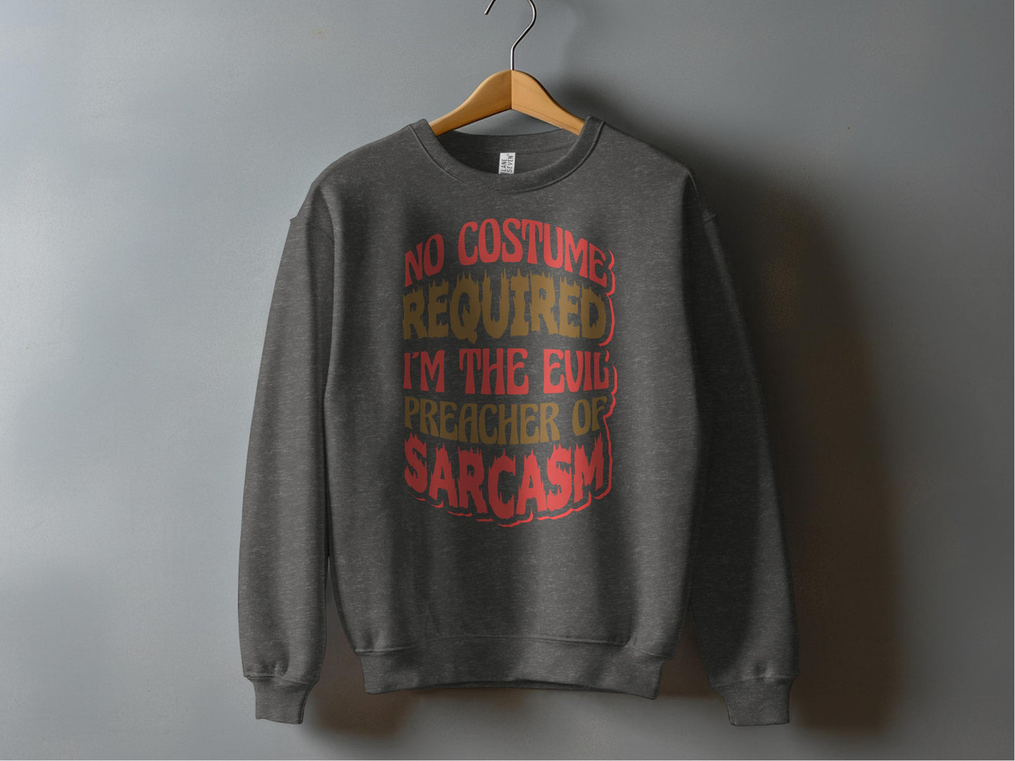 No Costume Required Evil Preacher Sarcasm Sweater Product