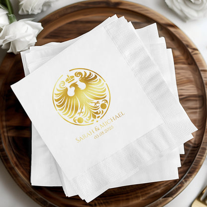 Elegant Personalized Wedding Napkins product type