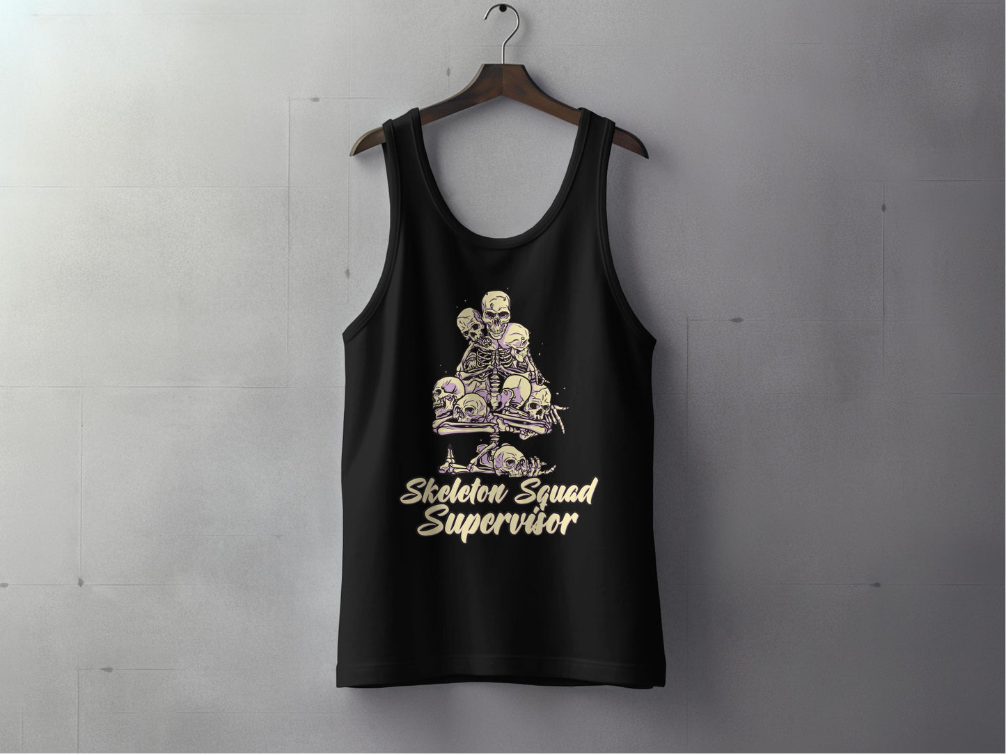 Skeleton Squad Supervisor Graphic Tank Top product type