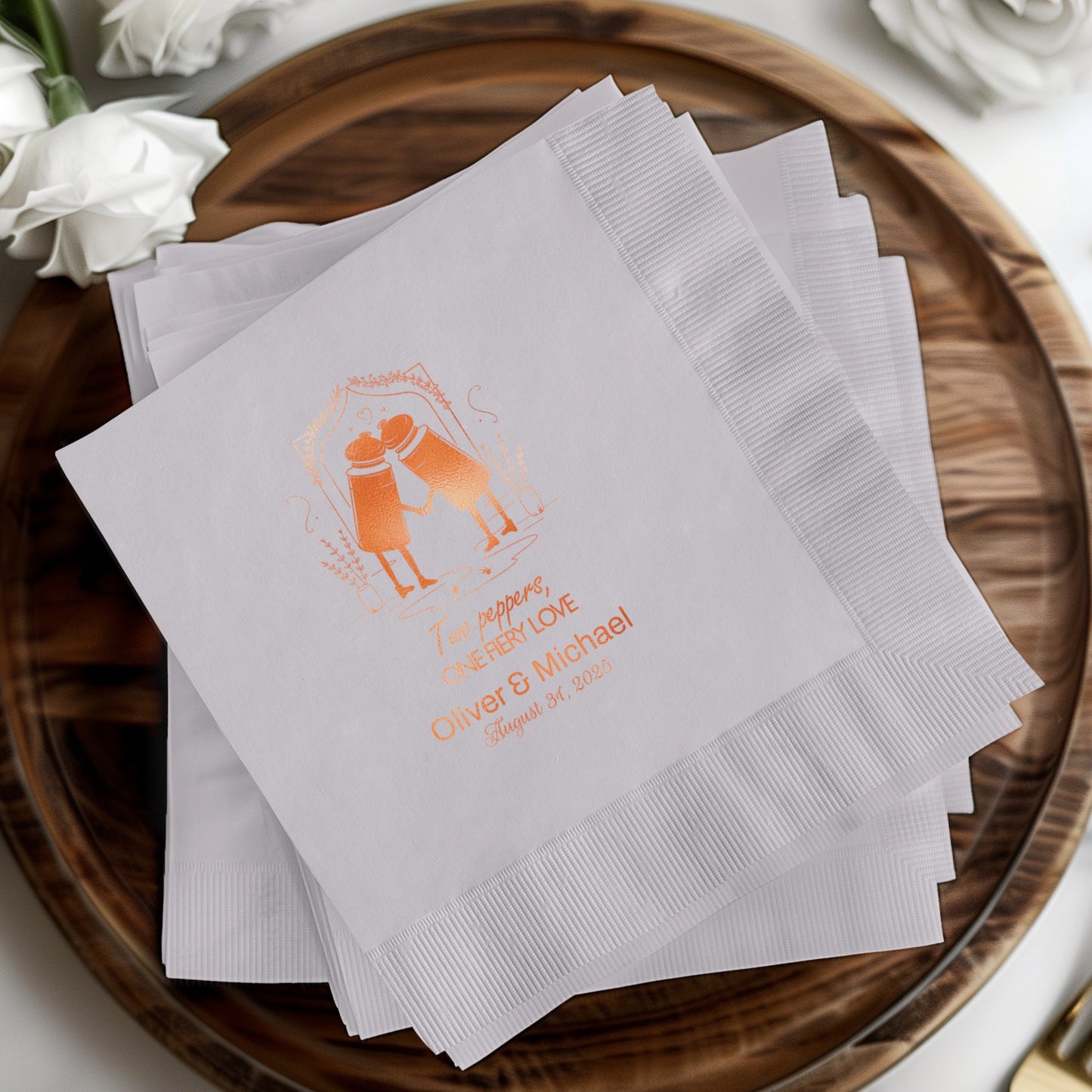 Personalized Love Story Custom Napkin product