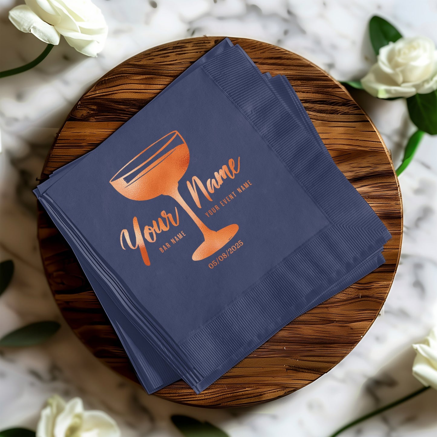 Personalized Cocktail Party Napkins Custom Product