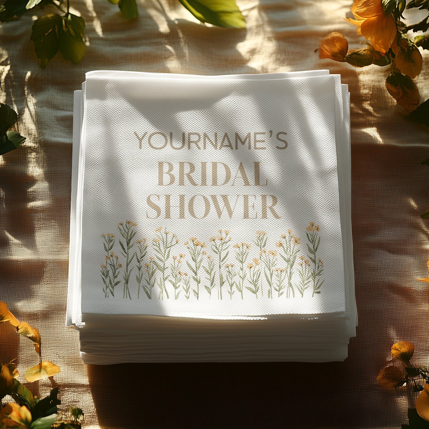 Personalized Bridal Shower Napkins Party Supply product