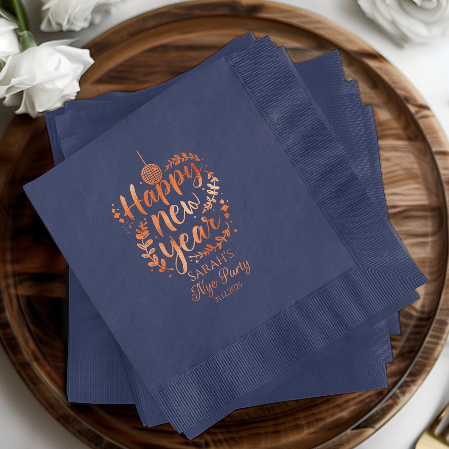 Happy New Year Custom Printed Party Napkin product