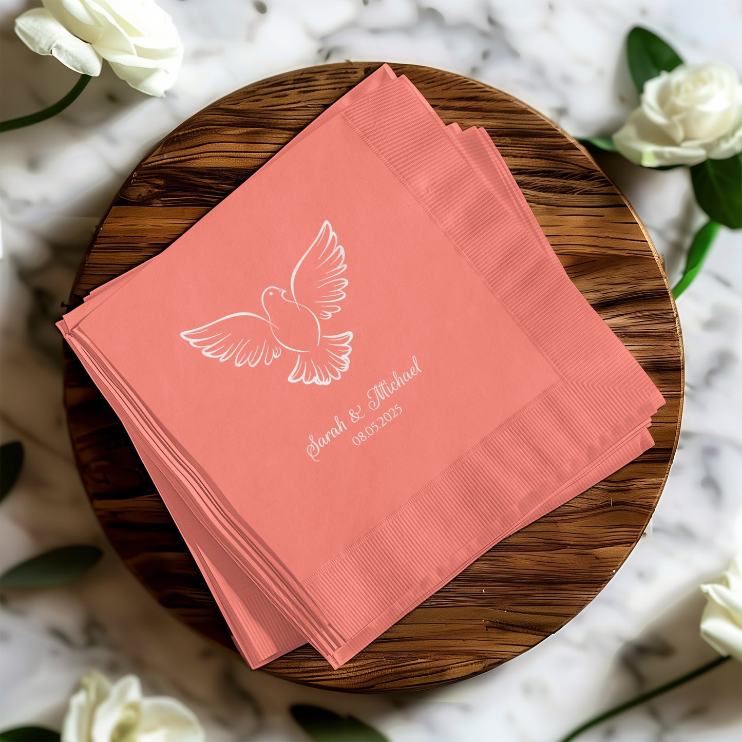Custom Dove Design Event Napkin Product