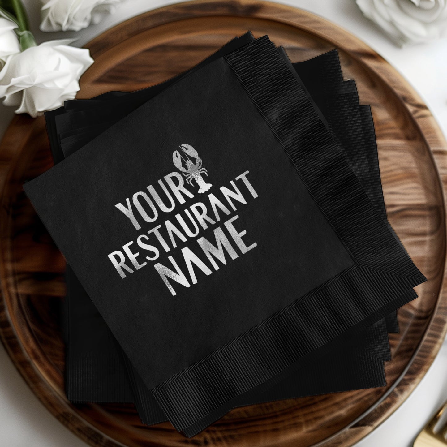 Custom Branded Restaurant Napkins Personalized Product