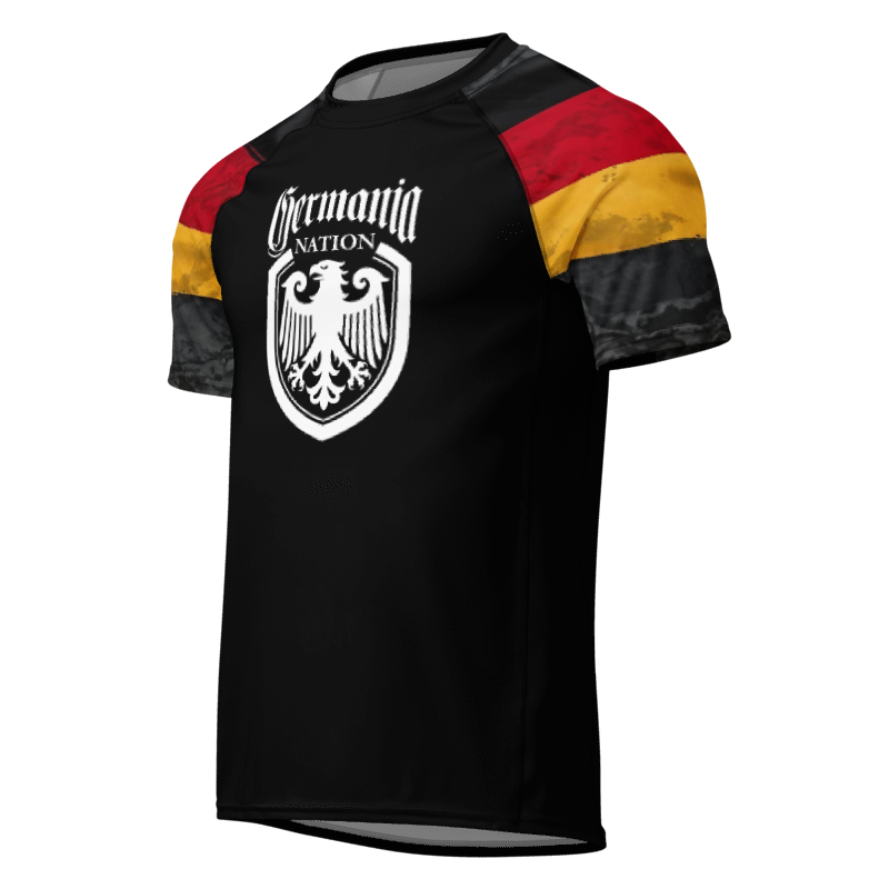 Germania Nation Kurzarm Rashguard, Deutschland Nogi BJJ Grappling Gear