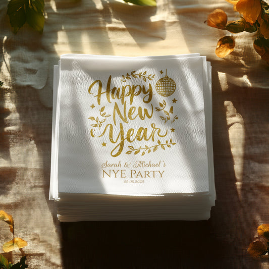 Custom Happy New Year NYE Party Napkins product type