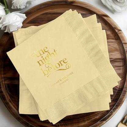 The Night Before Personalized Party Napkins Product