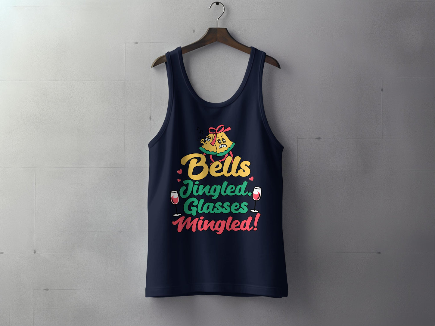 Bells Jingled Glasses Mingled Tank Top product