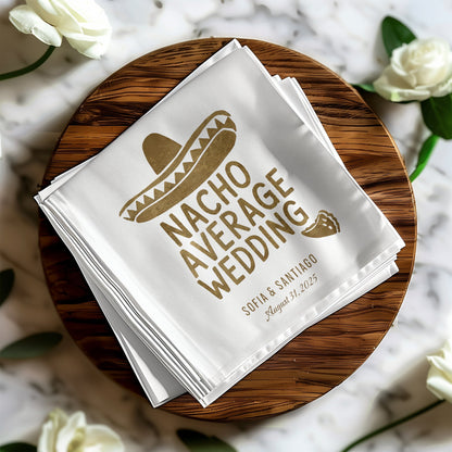 Nacho Average Wedding Personalized Napkins product type