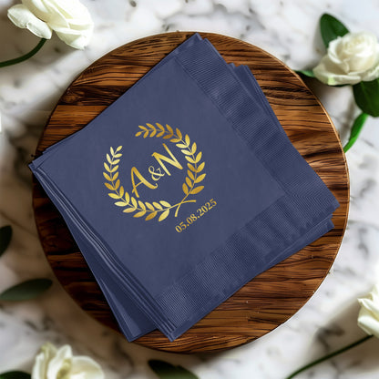Customized A&N Date Design Decorative Napkin Product