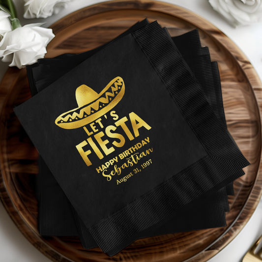 Let's Fiesta Birthday Party Napkins Product