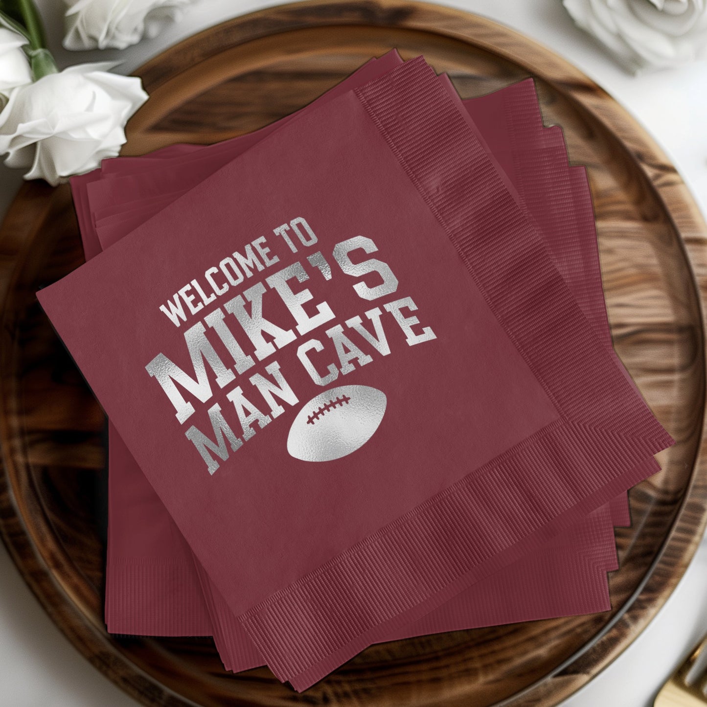 Welcome to Mike's Man Cave Football Party Product