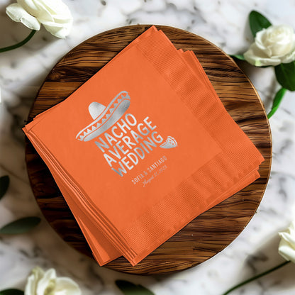 Nacho Average Wedding Custom Printed Napkins product type
