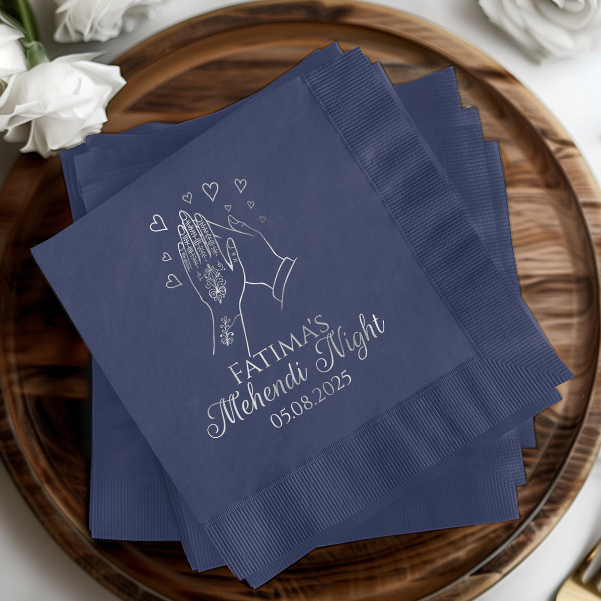 Personalized Mehndi Night Napkins product type
