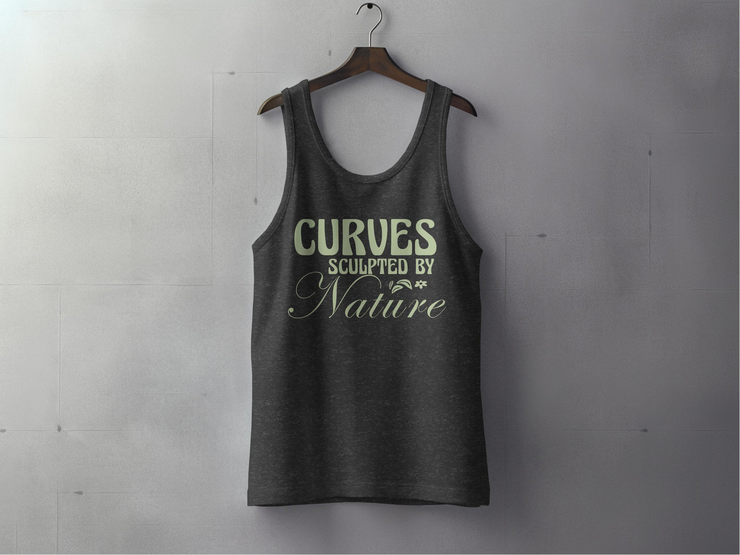 Curves Sculpted By Nature Graphic Tank Top product
