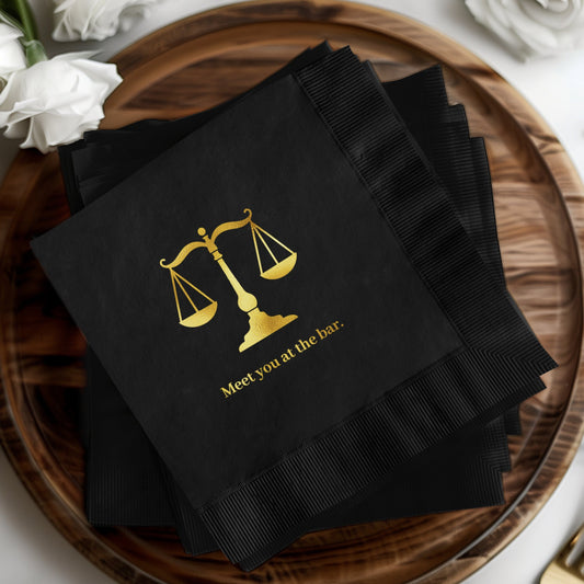 Meet you at the bar gold scales design product