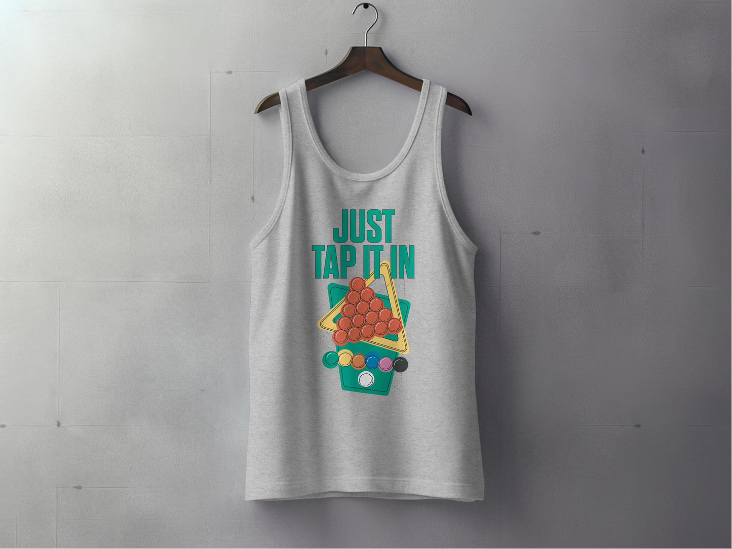 Just Tap In Pool Balls Design Casual Tank Top product type