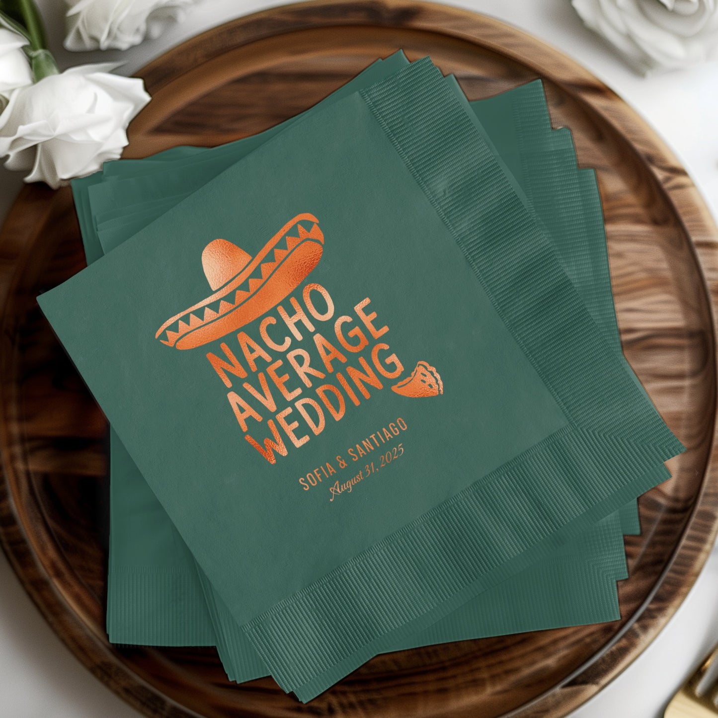 Festive Nacho Average Wedding Party Napkin product