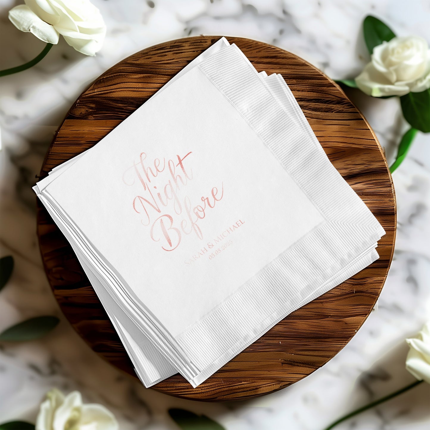 Elegant The Night Before Customized Party Napkin product type
