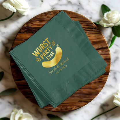Wurst Party Ever Engraved 01.10.2023 Napkin product type