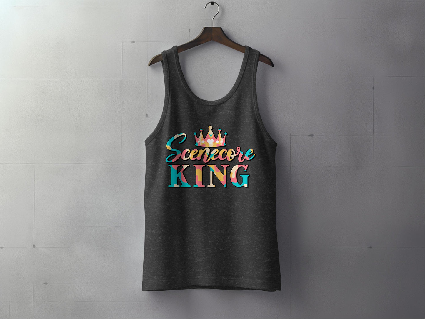 Scenecore King Colorful Novelty Tank Top product