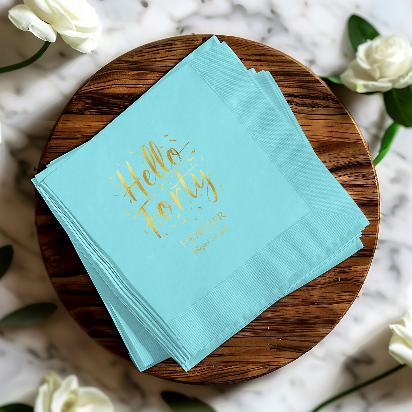 Hello Forty Birthday Party Napkin product