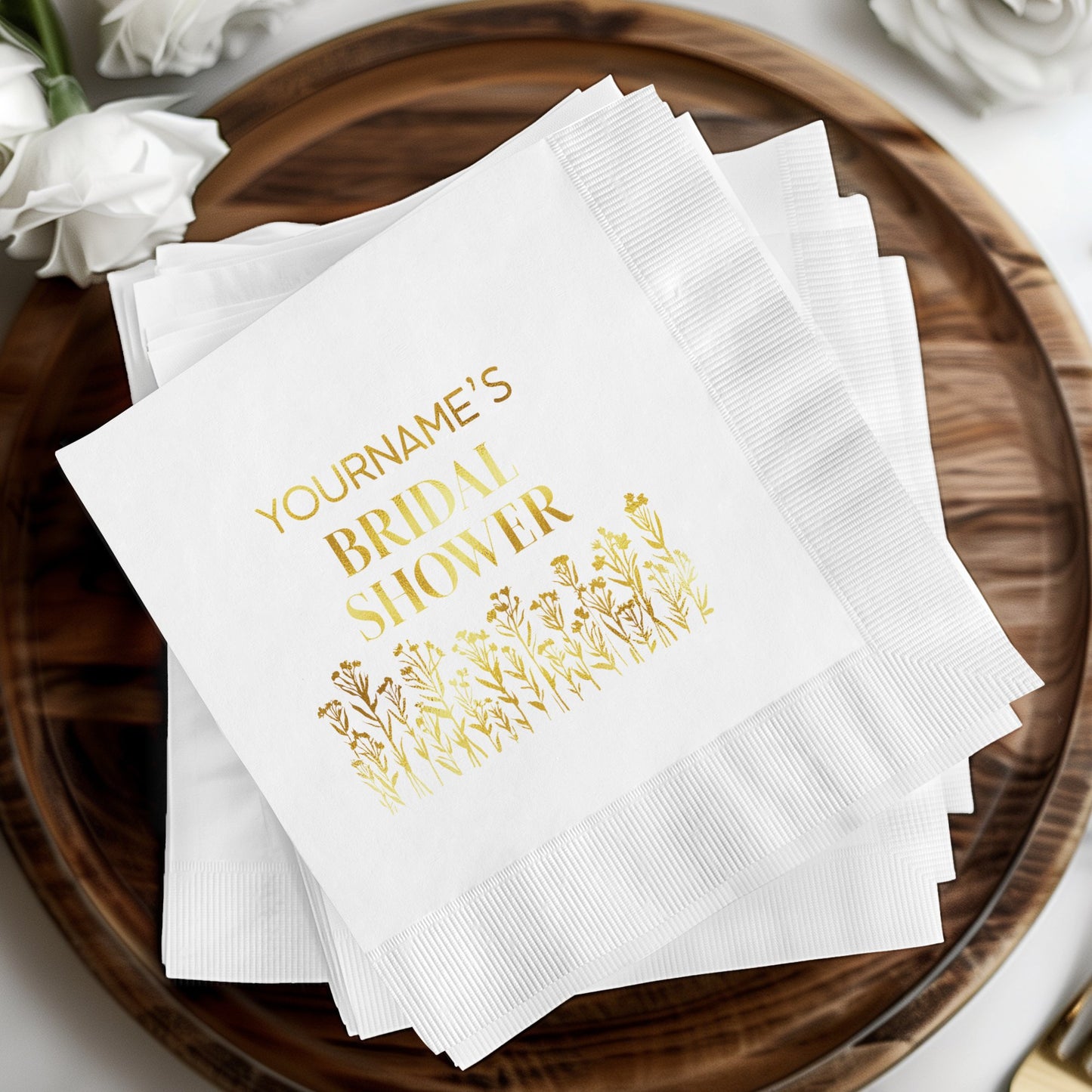 Personalized Bridal Shower Napkins product type