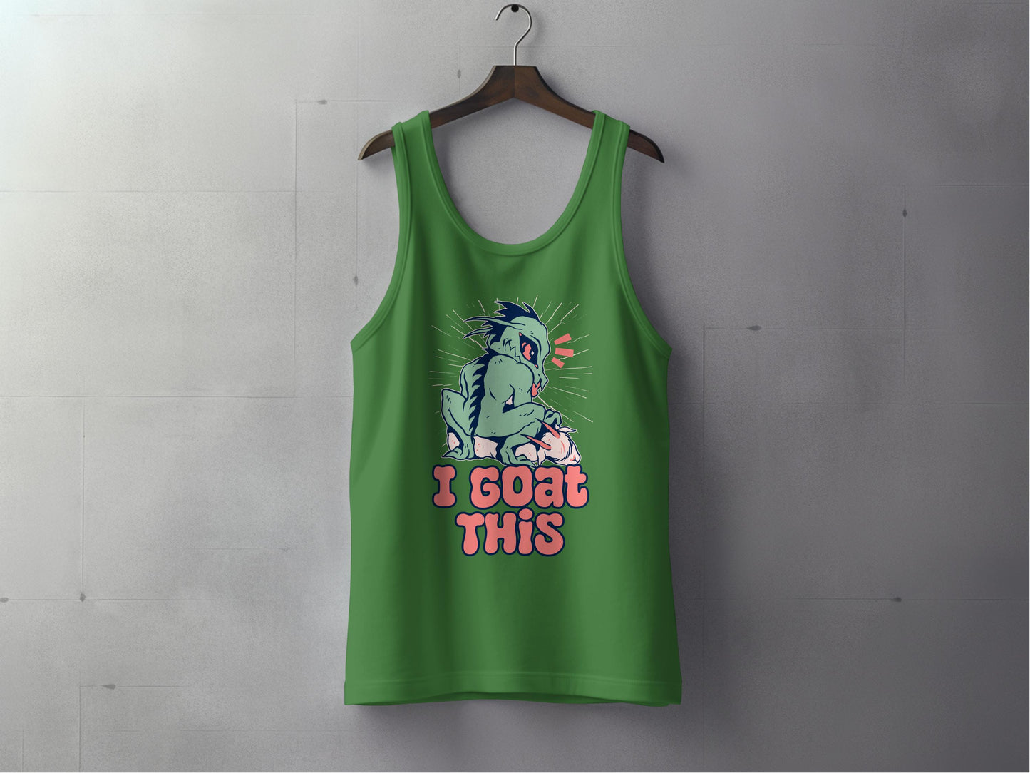 I Goat This Graphic Green Tank Top product type