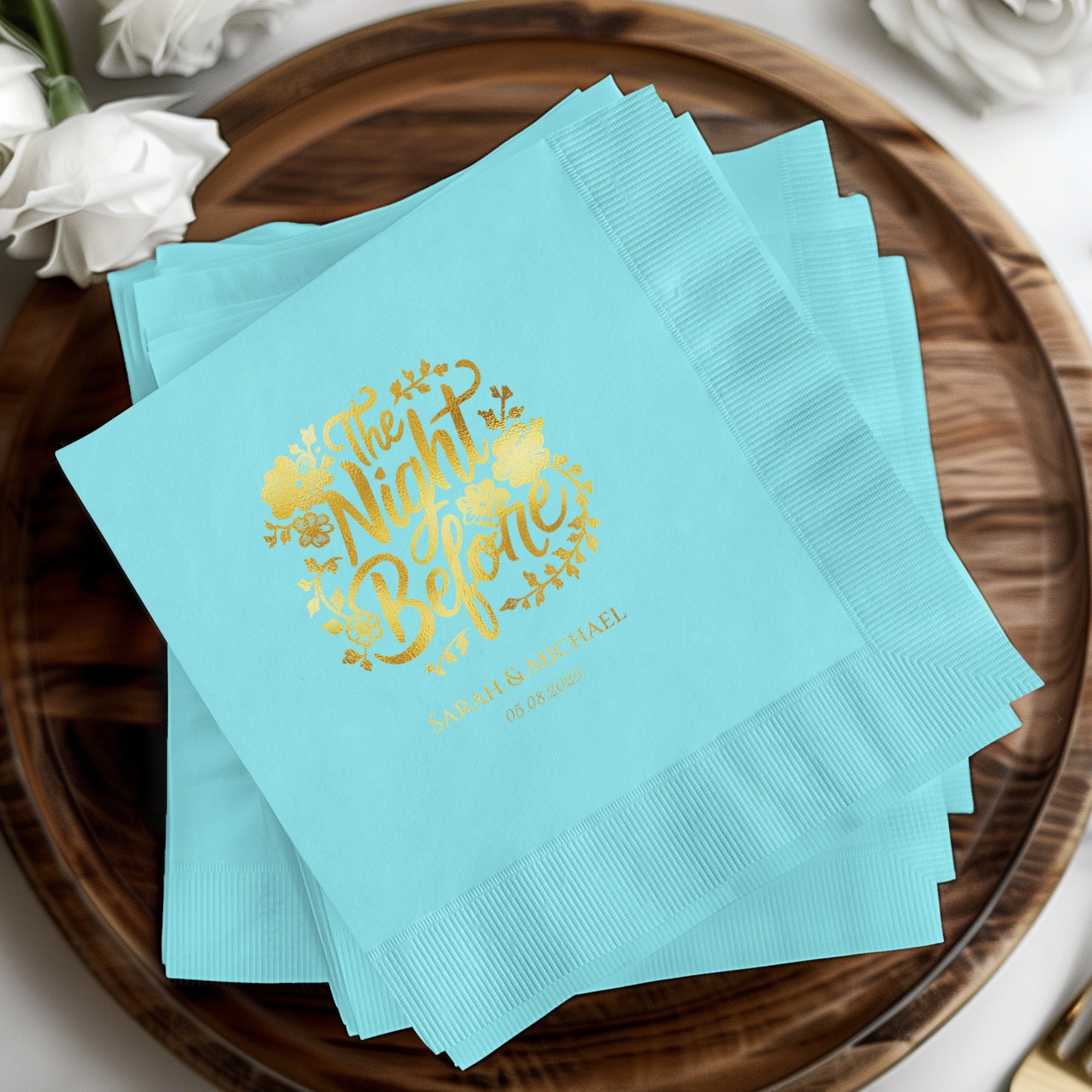 The Night Before Floral Design Napkins product