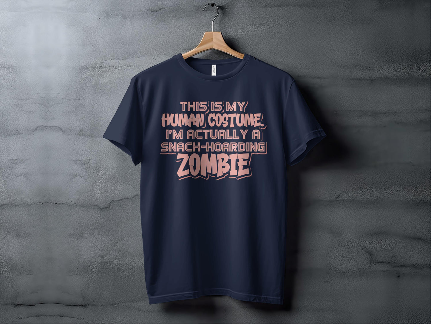 Human Costume Snack Hoarding Zombie T-Shirt product type
