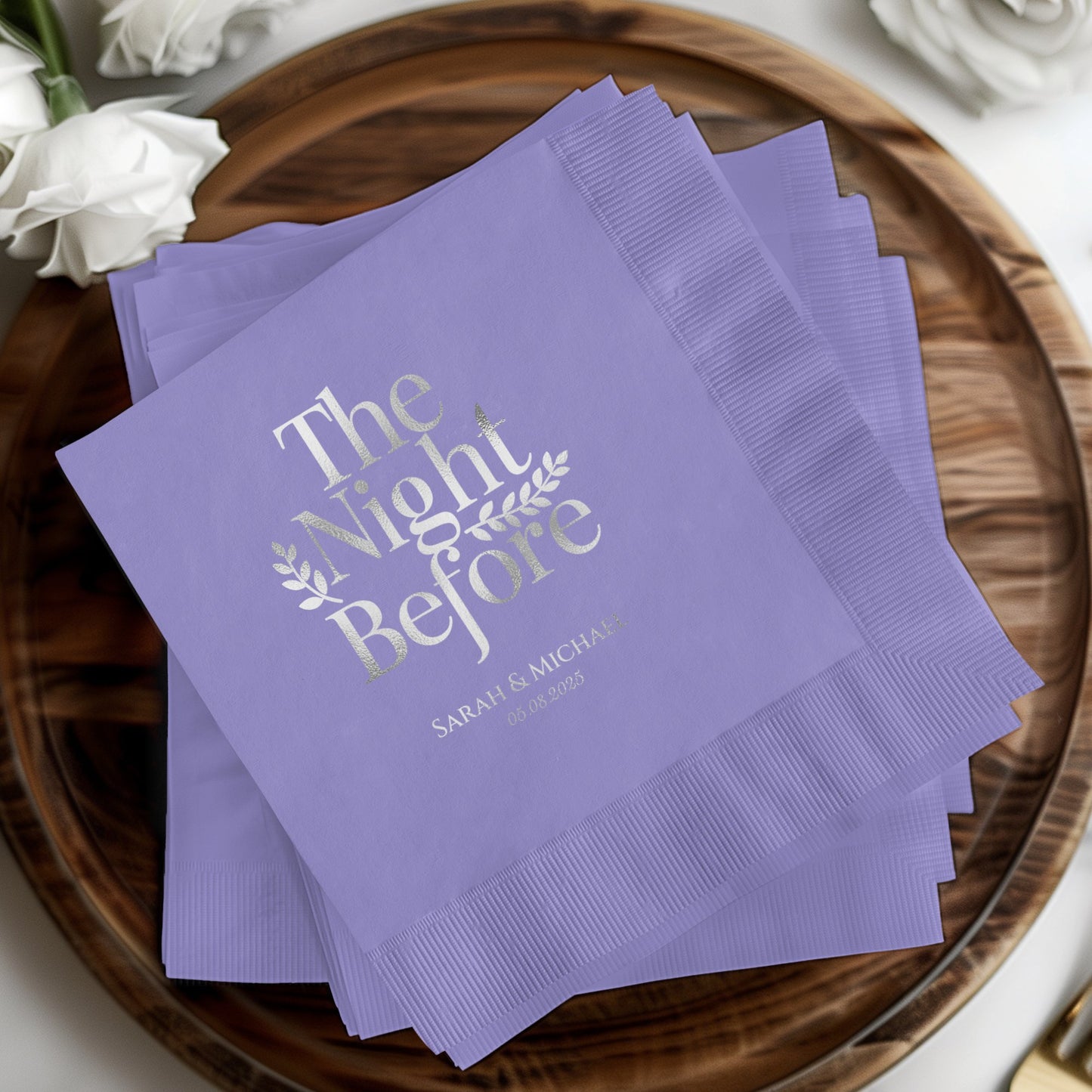 Personalized The Night Before Event Napkins product