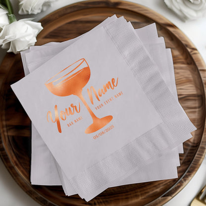 Personalized Cocktail Party Beverage Napkin product type
