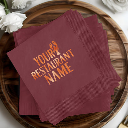 Personalized Restaurant Logo Printed Napkins product