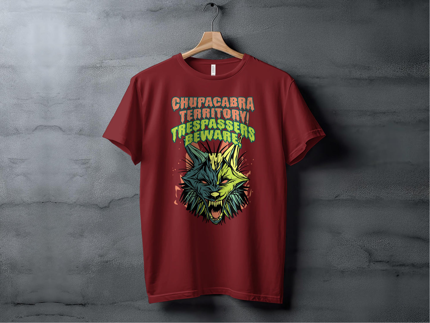 Chupacabra Territory Trespassers Beware Graphic T-shirt