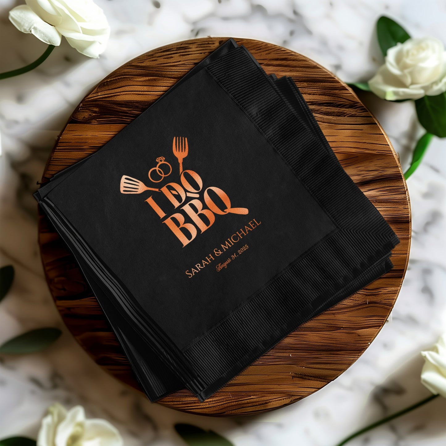 I Do BBQ Custom Event Napkins Product Type