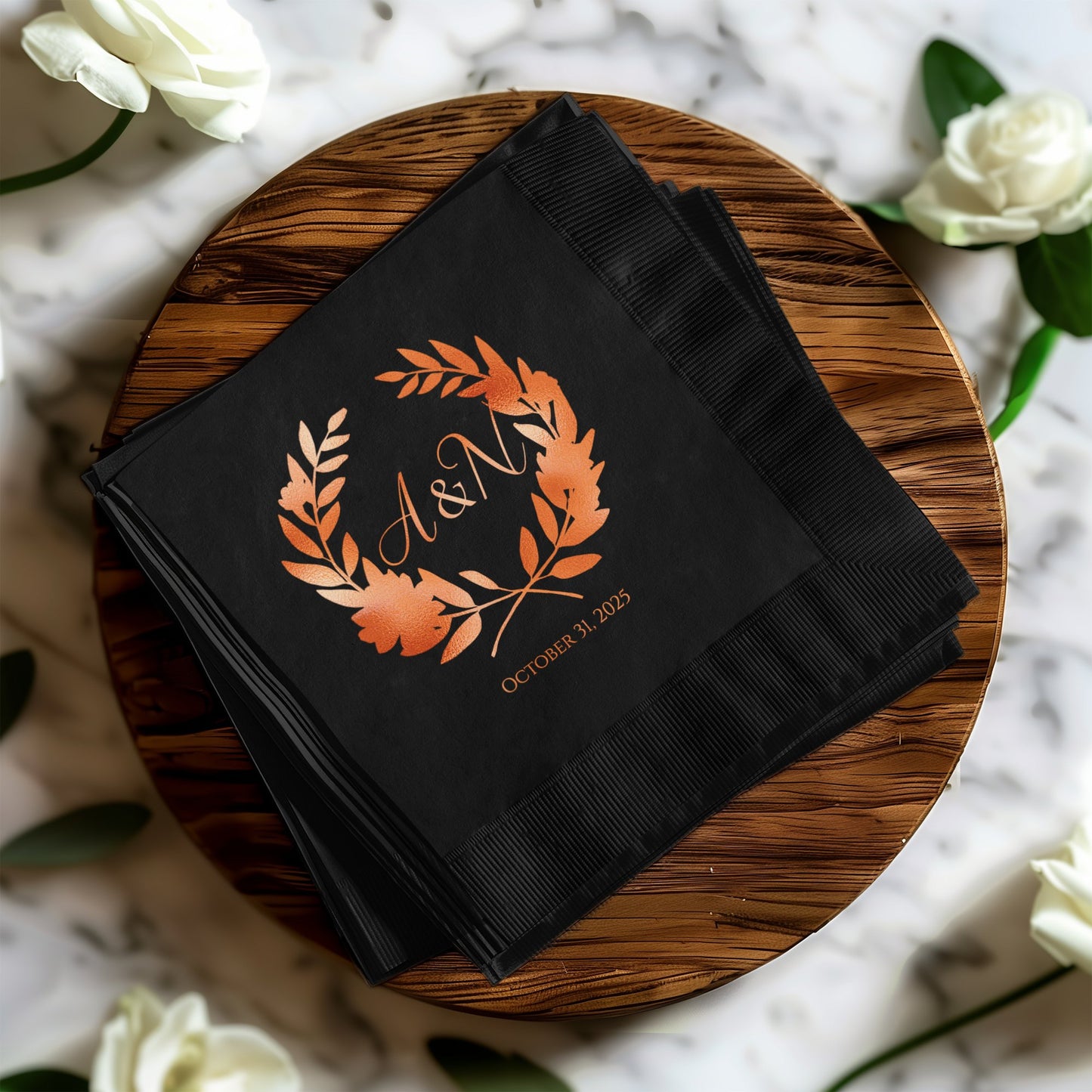 Elegant Custom Anniversary Napkins Event Product