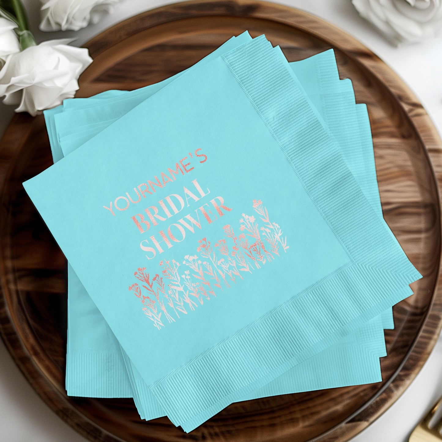 Bridal Shower Custom Designed Paper Napkin product type