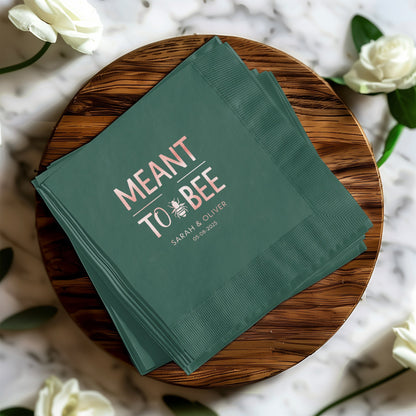 Meant to Bee Personalized Custom Napkins product